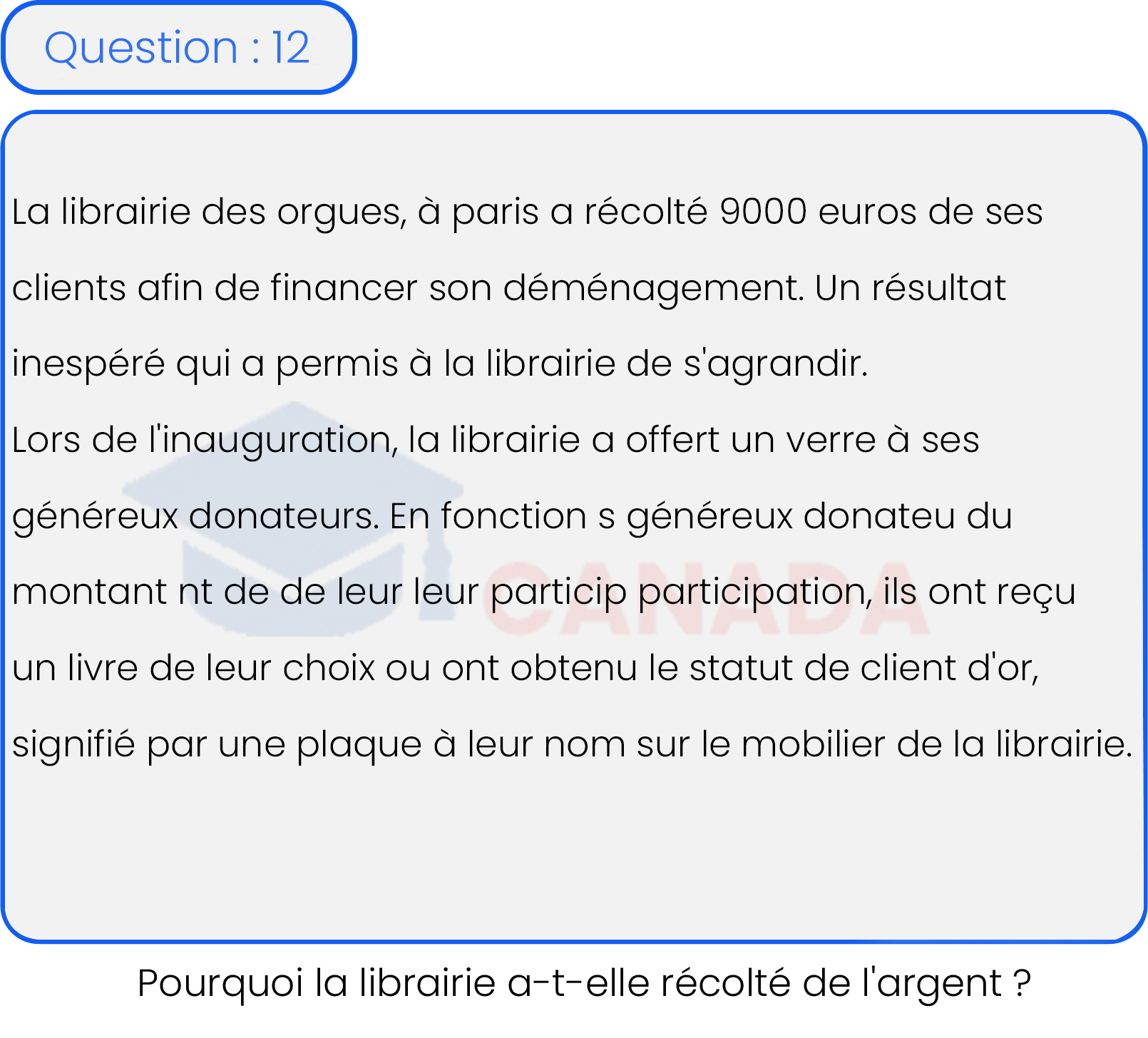 Question 12