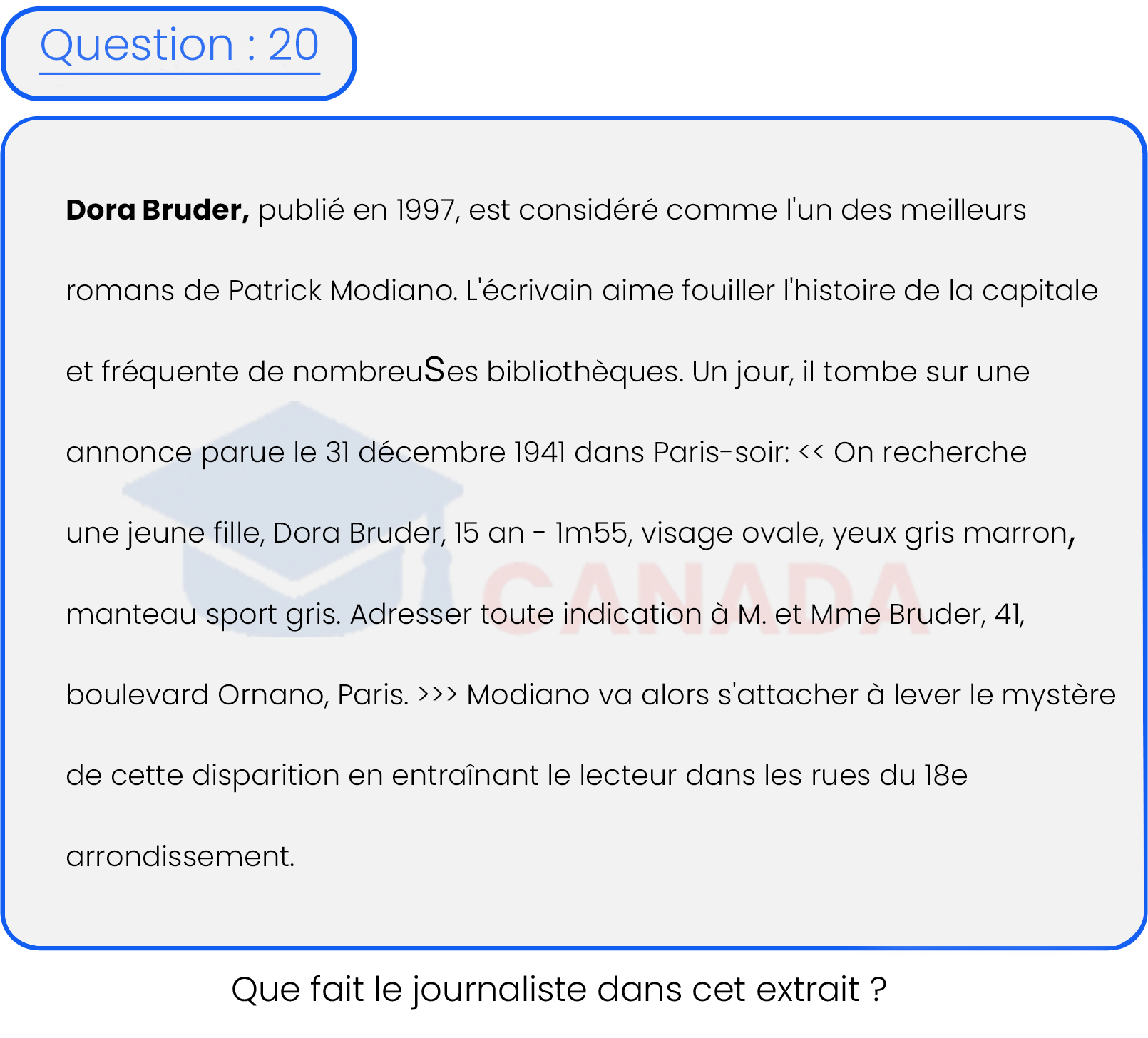 Question 20