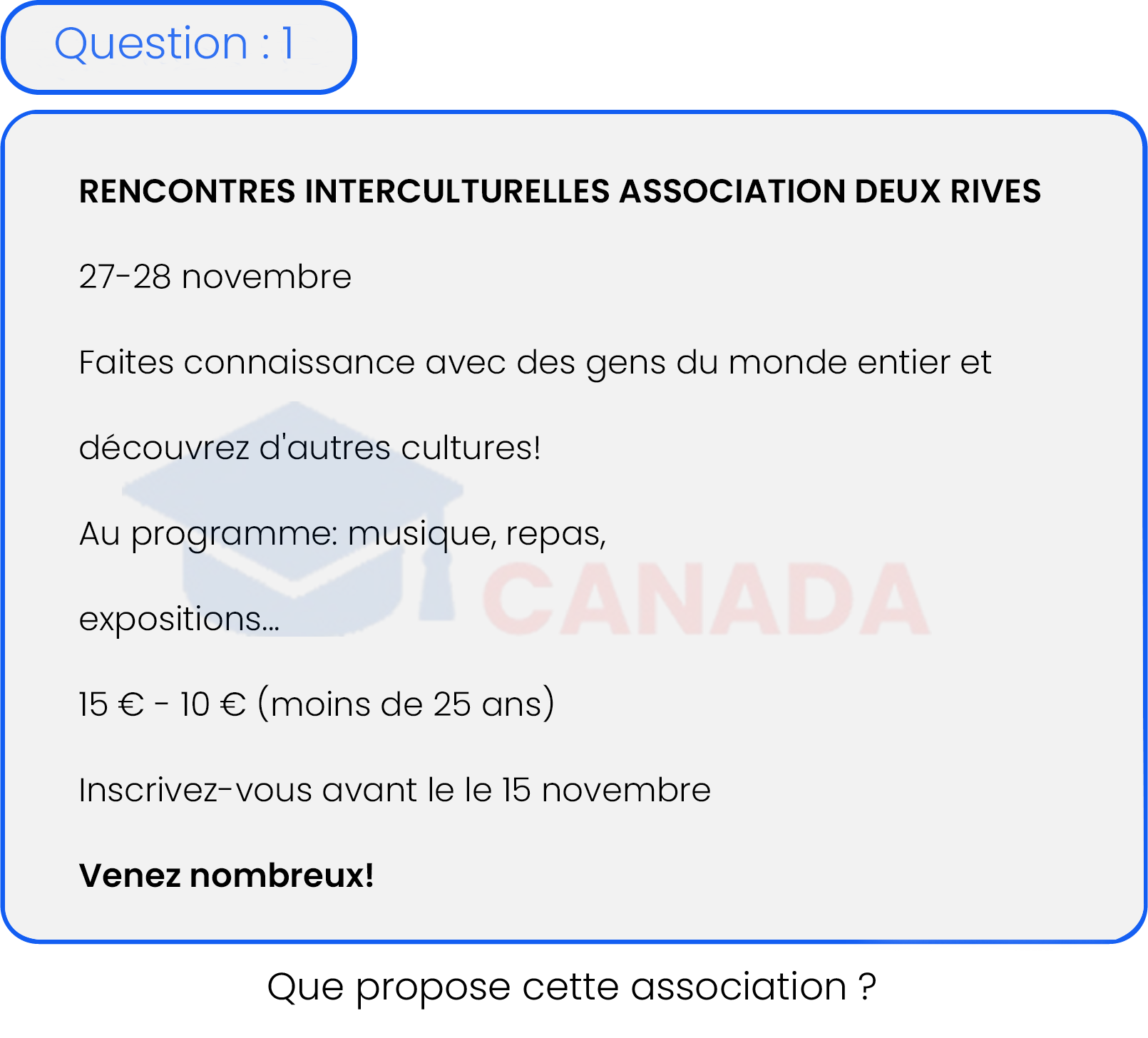 Question 1