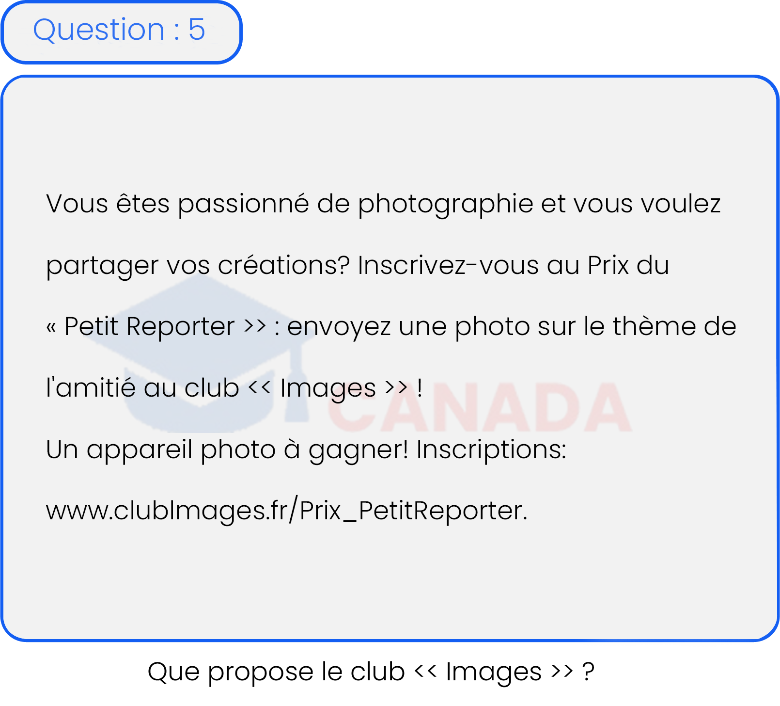 Question 5